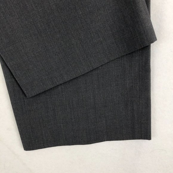 INC International Concepts Men's Size 34 x 32 London Dark Grey Wool Blend Pants - Picture 3 of 12